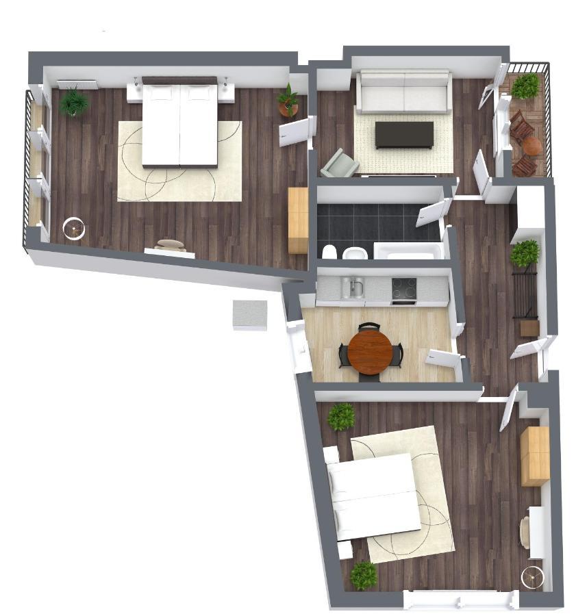 80Qm Luxurioese Designerwohnung Im Herzen Bochums Экстерьер фото